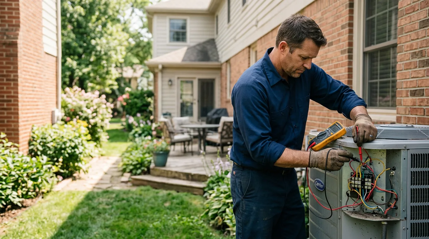 HVAC technician working near Varnell, GA